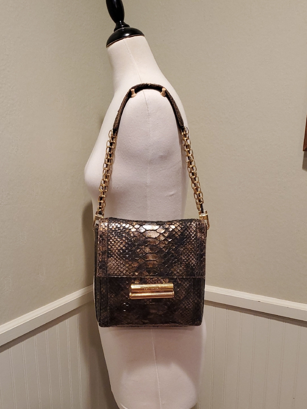 Devi Kroell Real Python Shoulder Bag - Picture 3 of 16